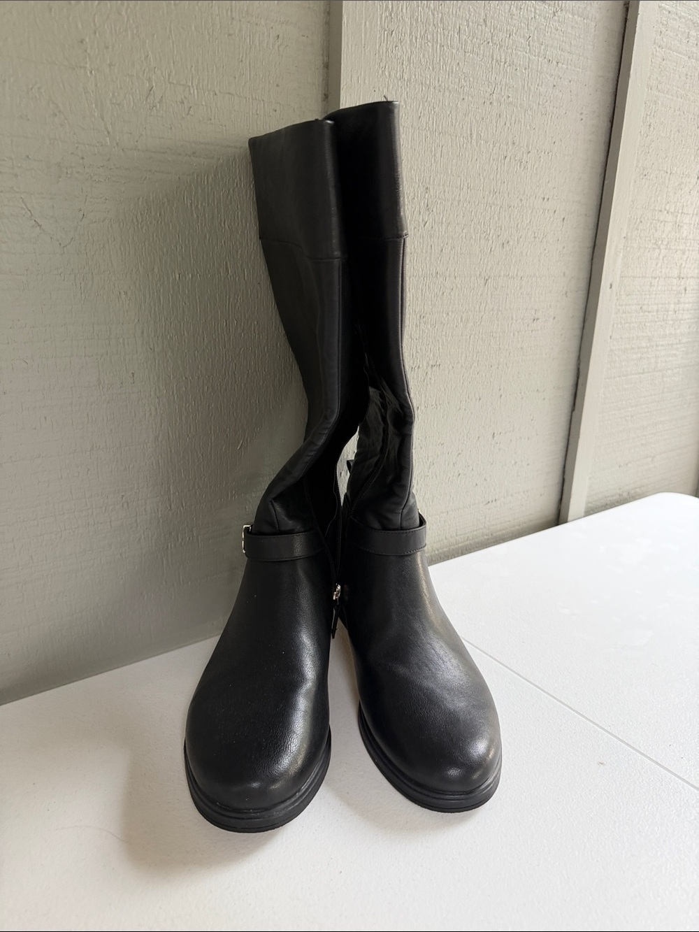 Dr. Scholl's Black Leather Boots